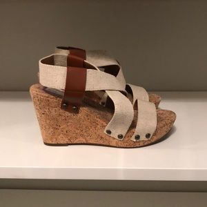 Lucky brand wedge sandals size 7